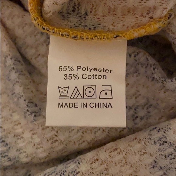 Leopard Print Long Sleeve Top Yellow - Picture 6 of 6